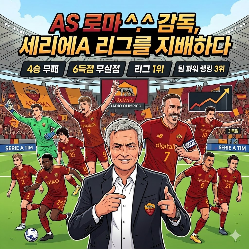 무실점 4연승] 로마, ^.^ 매직 통했다